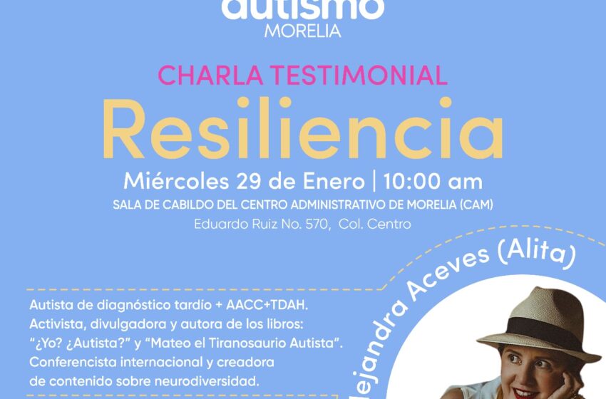  Con charla testimonial de ‘Alita’, DIF Morelia conmemorará aniversario de Autismo Morelia
