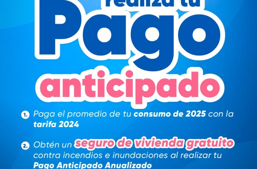  Descuentos por Pago Anticipado del OOAPAS continuarán durante febrero