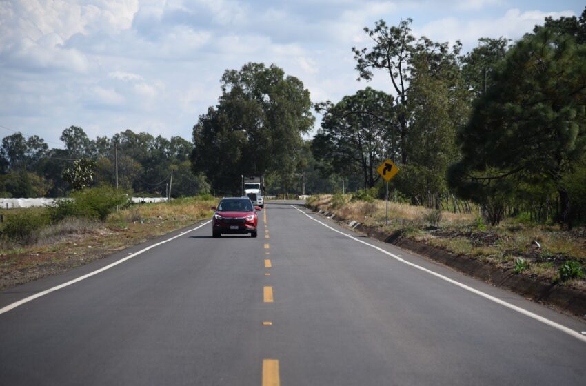 Lista la rehabilitación de 3 tramos carreteros en región Lerma-Chapala: SCOP