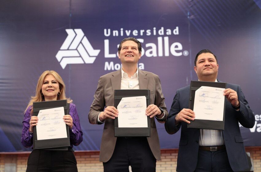  Gobierno de Morelia y Universidad La Salle refrendan compromiso con la educación