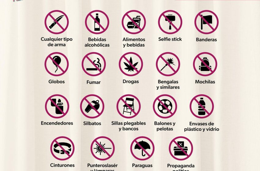  Estos son los objetos que no podrás ingresar al concierto de Chayanne