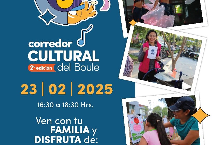  Disfruta de la música, danza y talleres este domingo en el Corredor Cultural del Boule