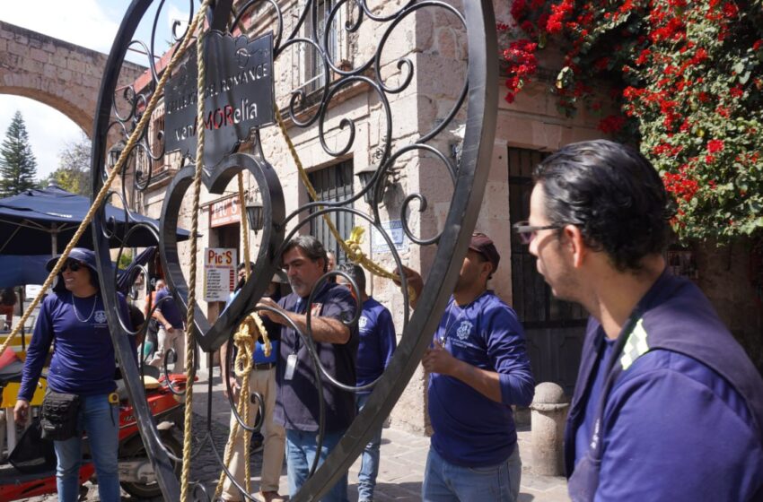 Gerencia del Centro Histórico renueva ‘Corazón’ del Callejón del Romance