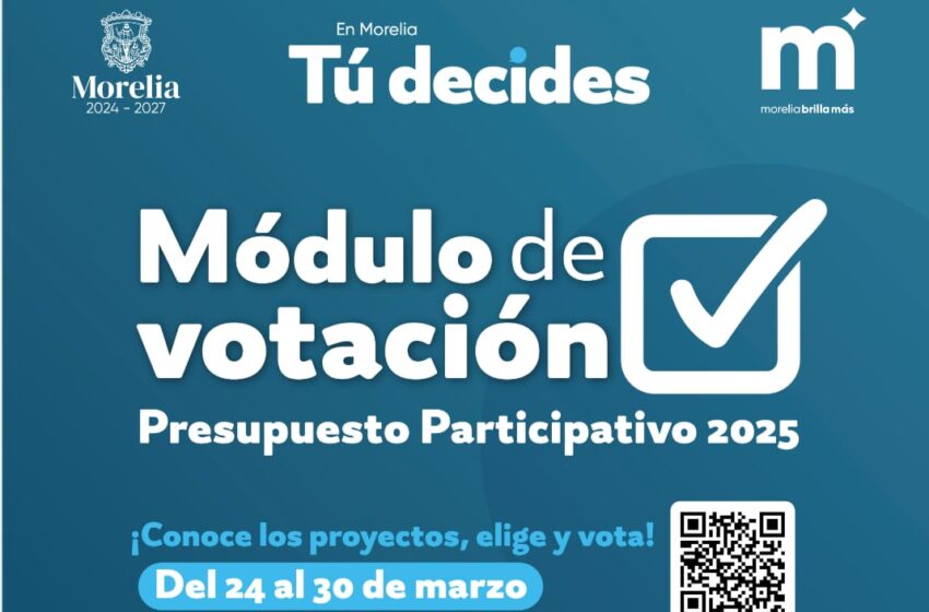  Listos, módulos de votación del Presupuesto Participativo 2025