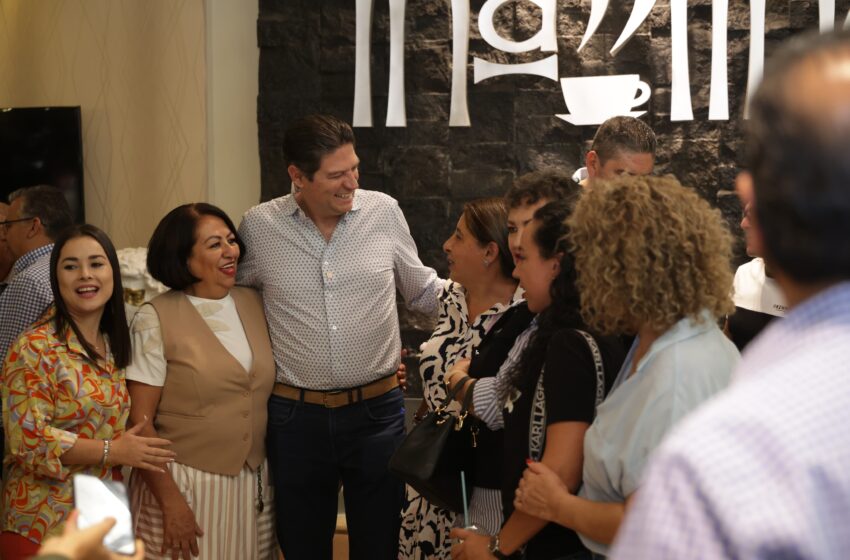  Invita Alfonso Martínez a empresarios y líderes de Los Reyes a disfrutar de la Semana Santa en Morelia