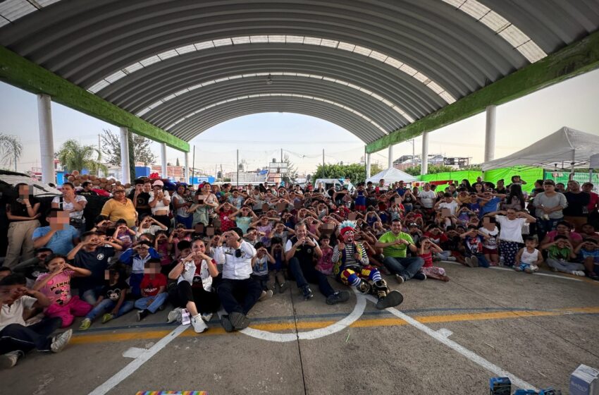  Policía Morelia celebra en grande con niñas y niños, en la Feria de la Niñez “Juguemos por la paz”