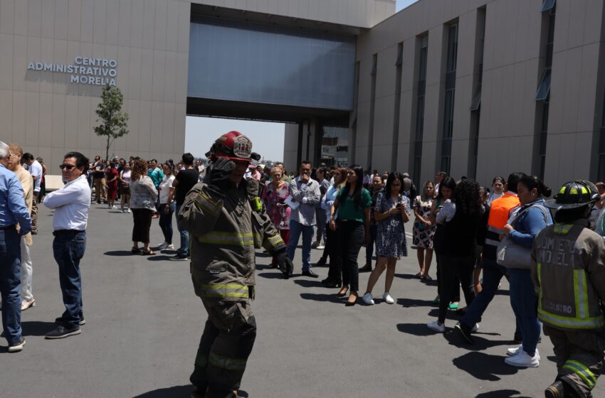  Centro Administrativo de Morelia se suma a Simulacro 2025