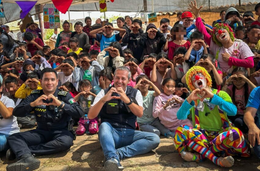  Feria de la Niñez ‘Juguemos por la Paz’ lleva alegría y aprendizaje a Teremendo con Policía Morelia