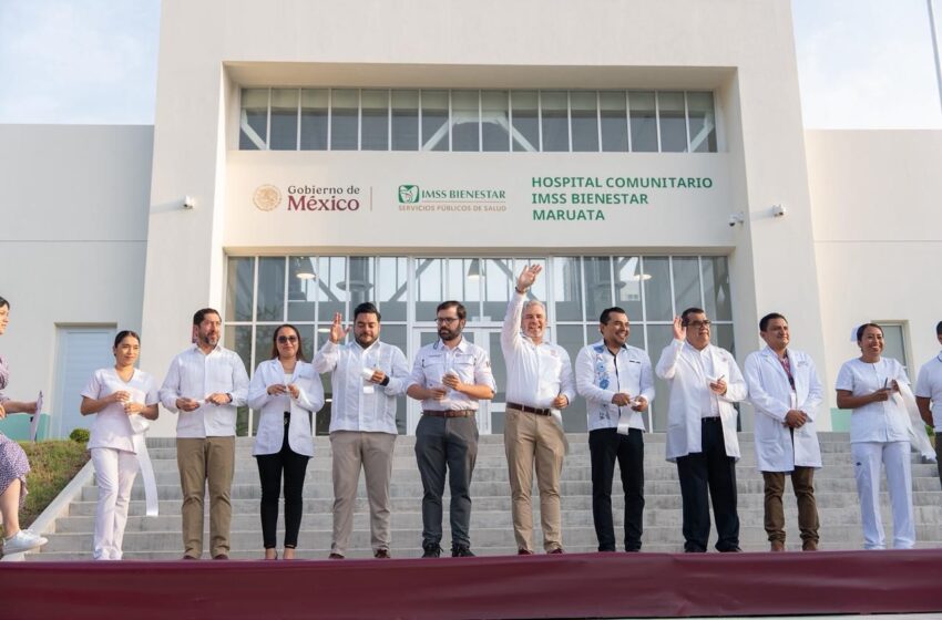  Bedolla inaugura hospital comunitario del IMSS Bienestar en Maruata