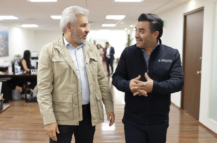  Anuncia Bedolla inversión de Conagua para sanear más agua residual en Jacona