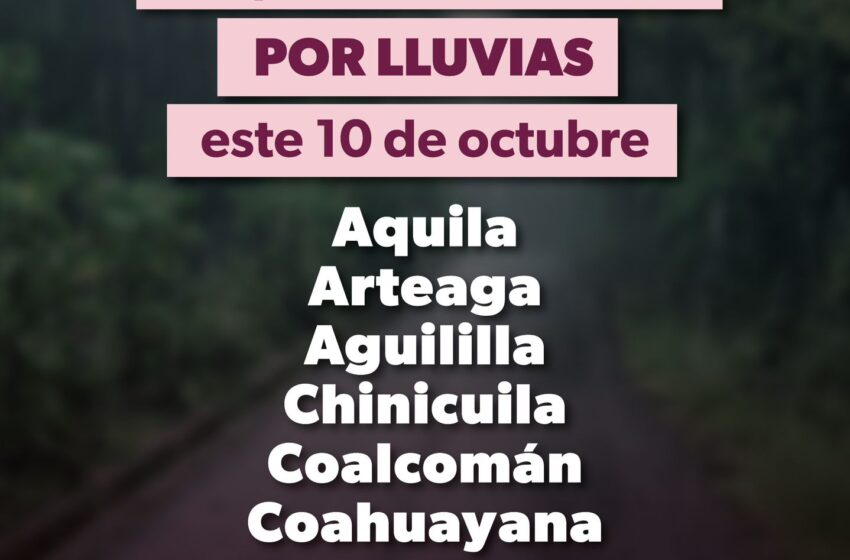  Suspensión de clases en 7 municipios de la Sierra-Costa por lluvias: Gabriela Molina