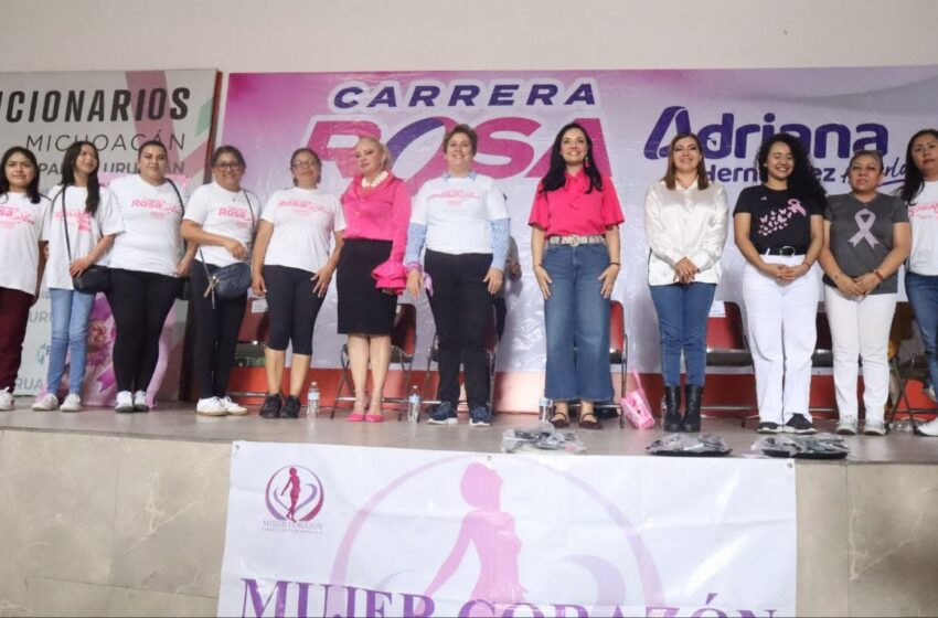 Realiza Adriana Hernández “Trenzatón” para mujeres con cáncer, en Uruapan