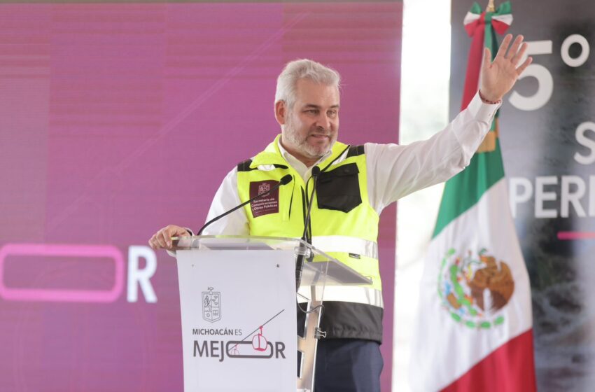  Construcción de segmentos 4 y 5 del segundo anillo periférico de Morelia, beneficia a más de 22 colonias: Bedolla