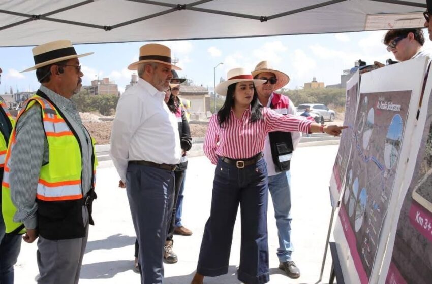 Supervisa Bedolla ampliación de Av. Amalia Solórzano; registra avance del 65%