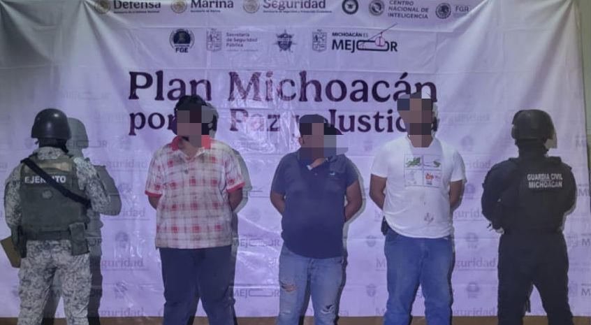  SSP asegura a 5 personas, armas, droga y vehículos en Buenavista