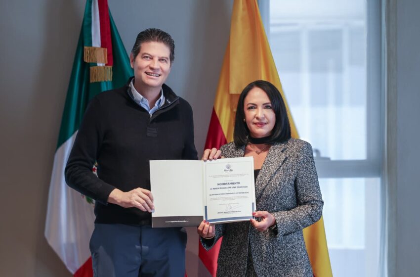  Alfonso Martínez nombra a Guadalupe Díaz como secretaria de Medio Ambiente y Sustentabilidad