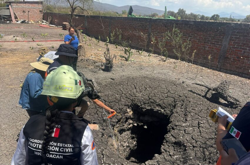 Fenómeno en Ixtlán no es un volcán activo; autoridades de PC mantienen vigilancia